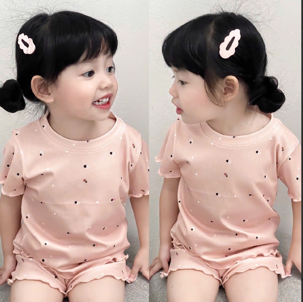 SET 3 BỘ HOA NHÍ HỒNG XANH TRẮNG BÉ GÁI(XẢ 139k)