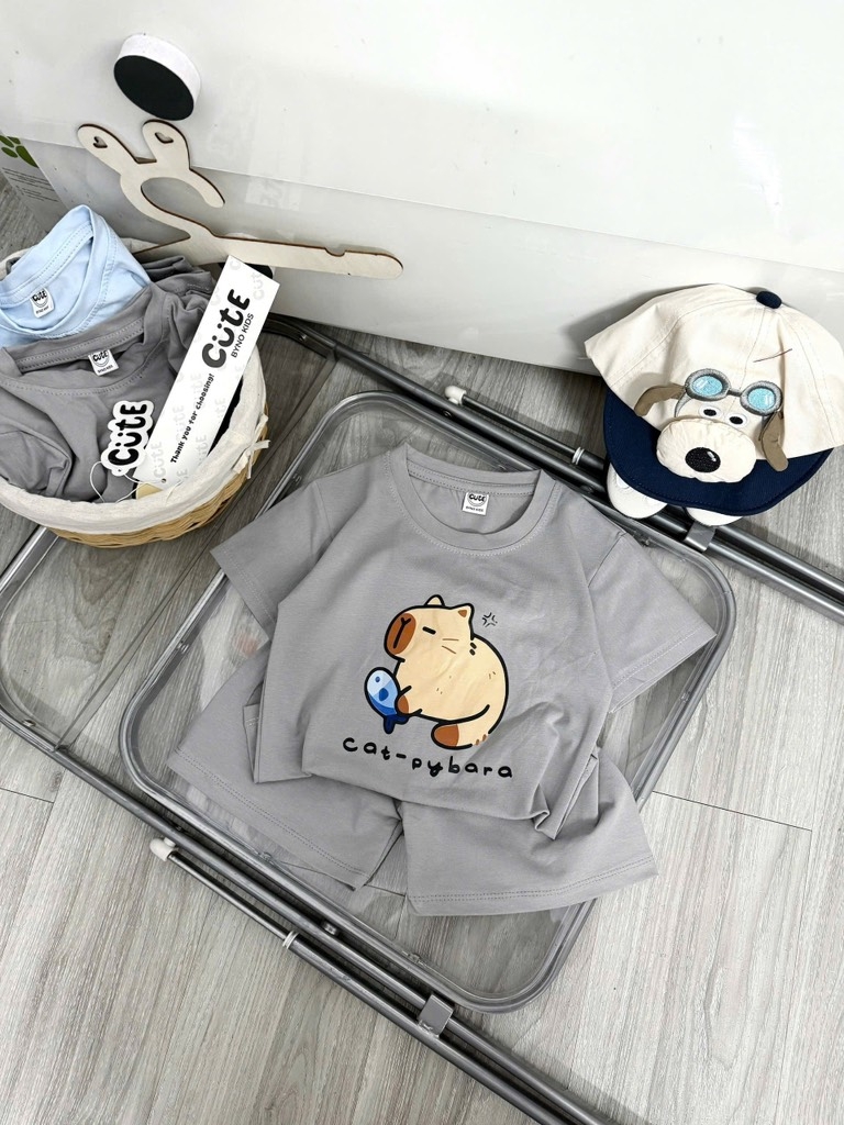 SET 2B CAPY XANH XÁM BÉ TRAI (SALE 77k)