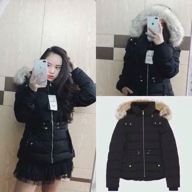 ÁO PHAO PARKA LÓT LÔNG NỮ THU ĐÔNG