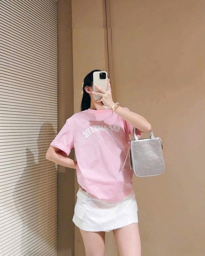 ÁO PHÔNG GAP TUỒN HỒNG TRẮNG NỮ SẴN