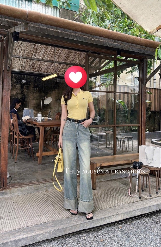 ÁO LEN DỆT WGWE VÀNG THÊU CÁ SẤU NỮ SẴN