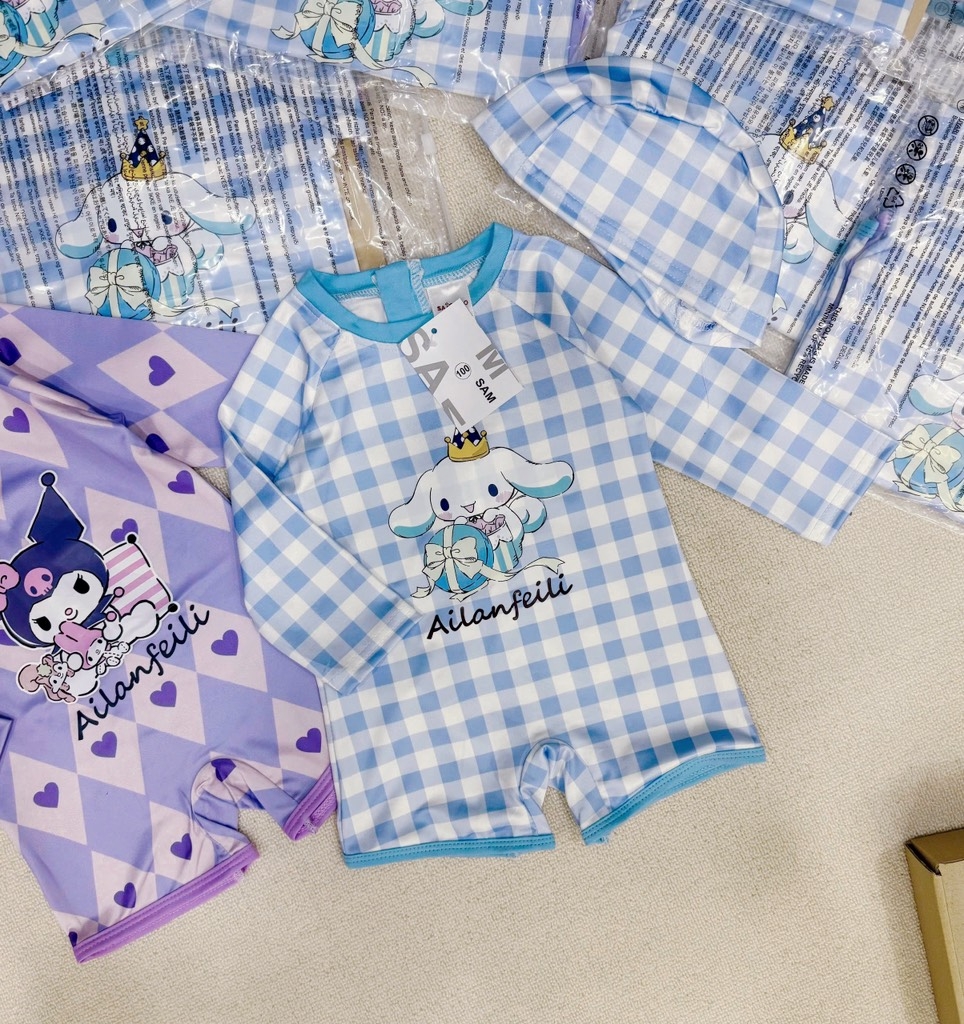 SET 2 BỘ ĐỒ BƠI BÉ GÁI KURUMI (XẢ 70k)