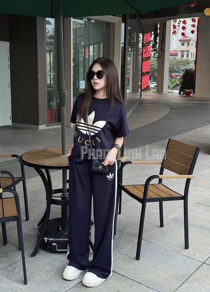 SET BỘ GUCHI PHỐI QUẦN SỌC NỮ(XẢ 130k)