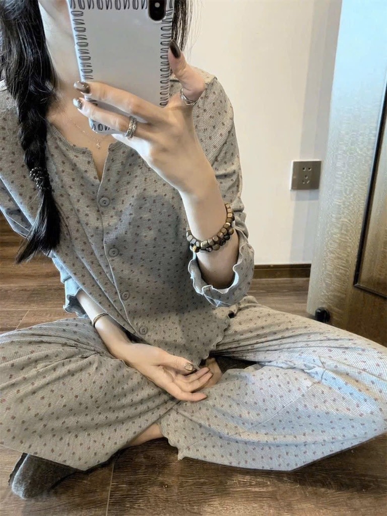 SET BỘ DÀI TAY THU ĐÔNG NỮ 2 MÀU