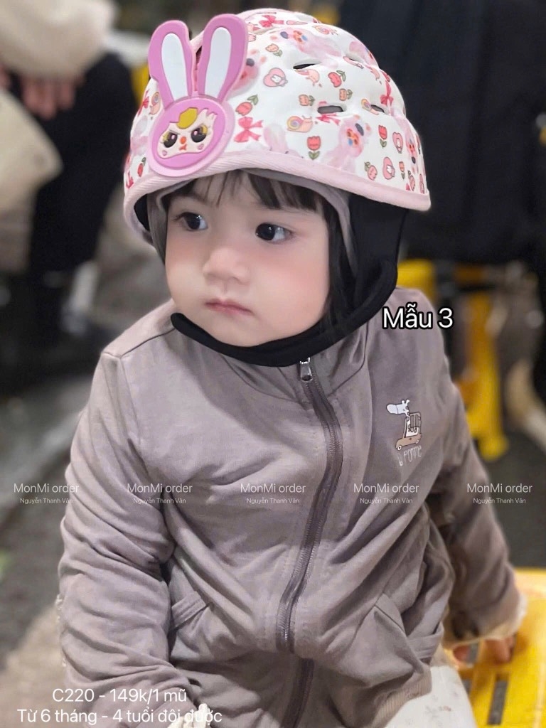 ĐỒ GIA DỤNG - MŨ BẢO HIỂM BÉ TRAI BÉ GÁI (SALE 99k)