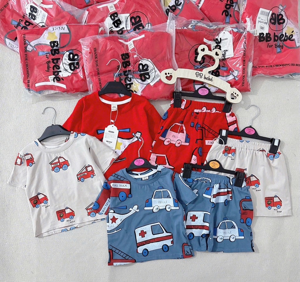 SET 3 BỘ CỘC Ô TÔ CỨU HOẢ BÉ TRAI SẴN (XẢ 99k)