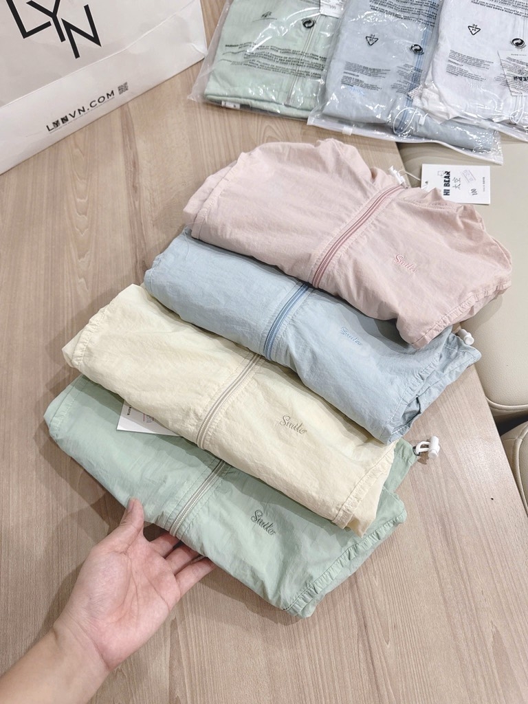 ÁO KHOÁC GIÓ SMILE CÓ MŨ DÀI TAY BÉ TRAI BÉ GÁI(XẢ t 60k)