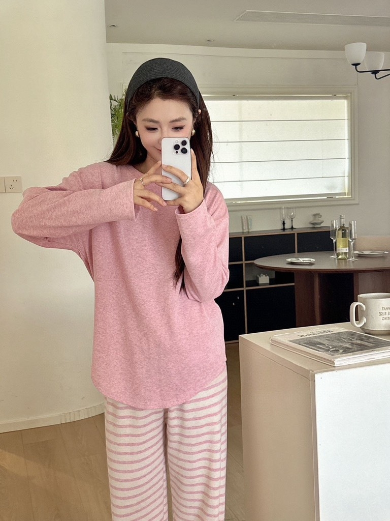 SET BỘ NGỦ QUẦN KẺ 4 MÀU QC NỮ