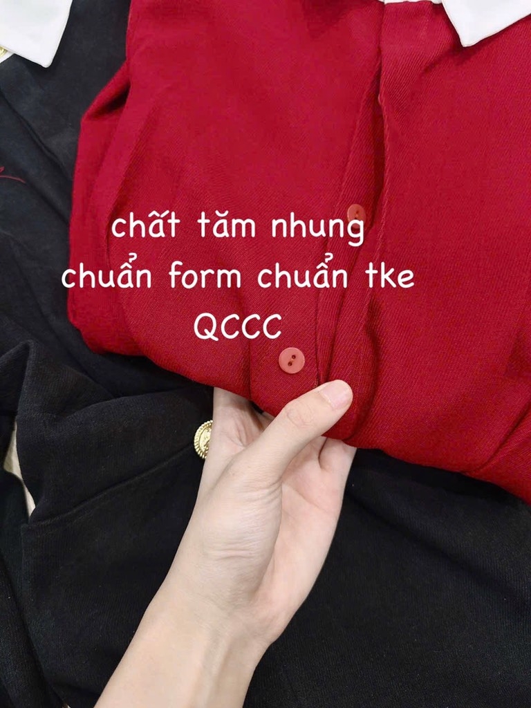VÁY PHỐI CÚC ĐỒNG LY CHIẾT NỮ THU ĐÔNG SẴN (SALE 123K)