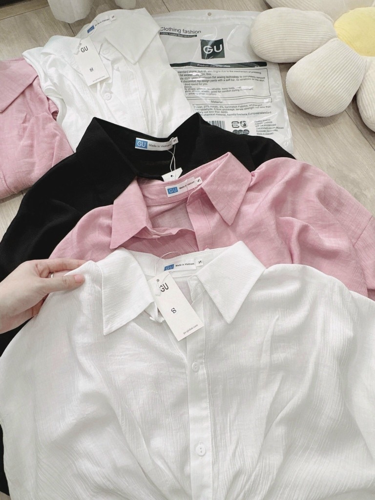 ÁO SƠ MI XOẮN EO 3 MẦU NỮ - (SALE 55k)- SẴN