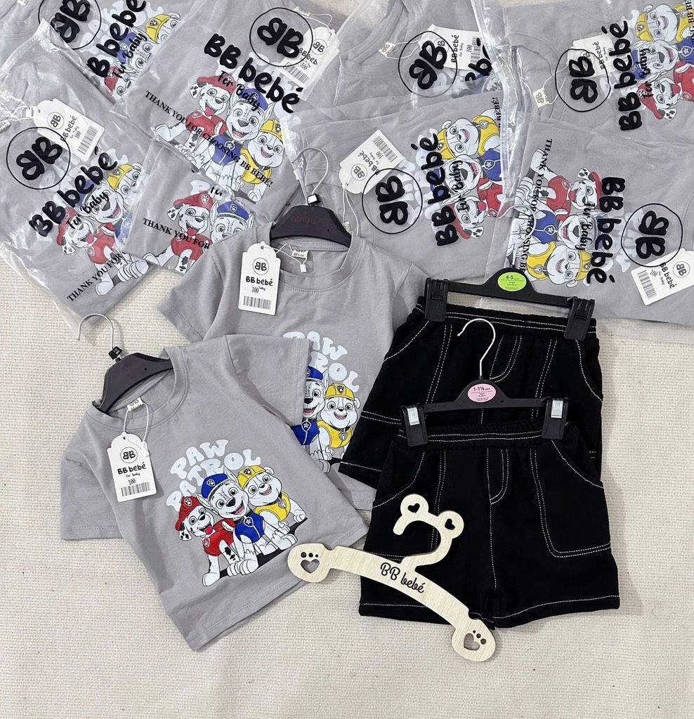 SET BỘ CHÚ CHÓ CỨU HỘ XÁM BÉ TRAI (SALE 59k)