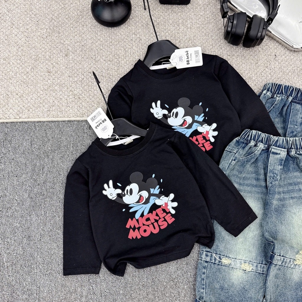 SET BỘ DÀI ÁO MICKEY QUẦN BÒ BÉ TRAI