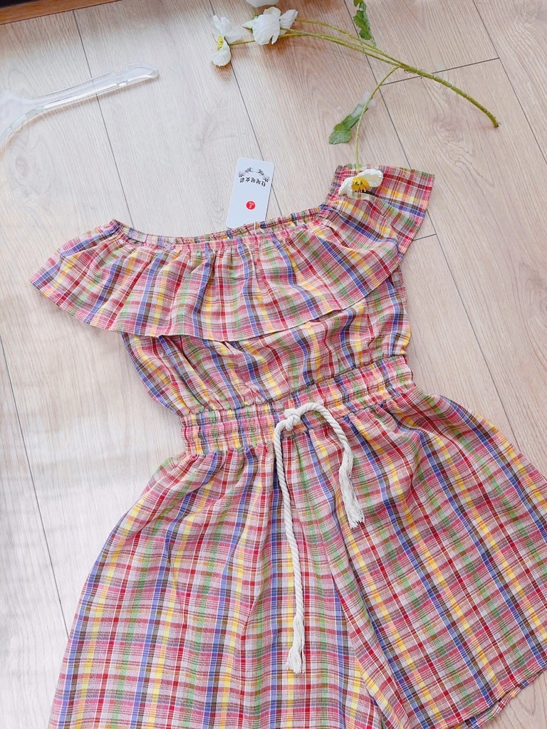 VÁY JUM KẺ BÈO NGỰC CHUN EO(xả 59k)