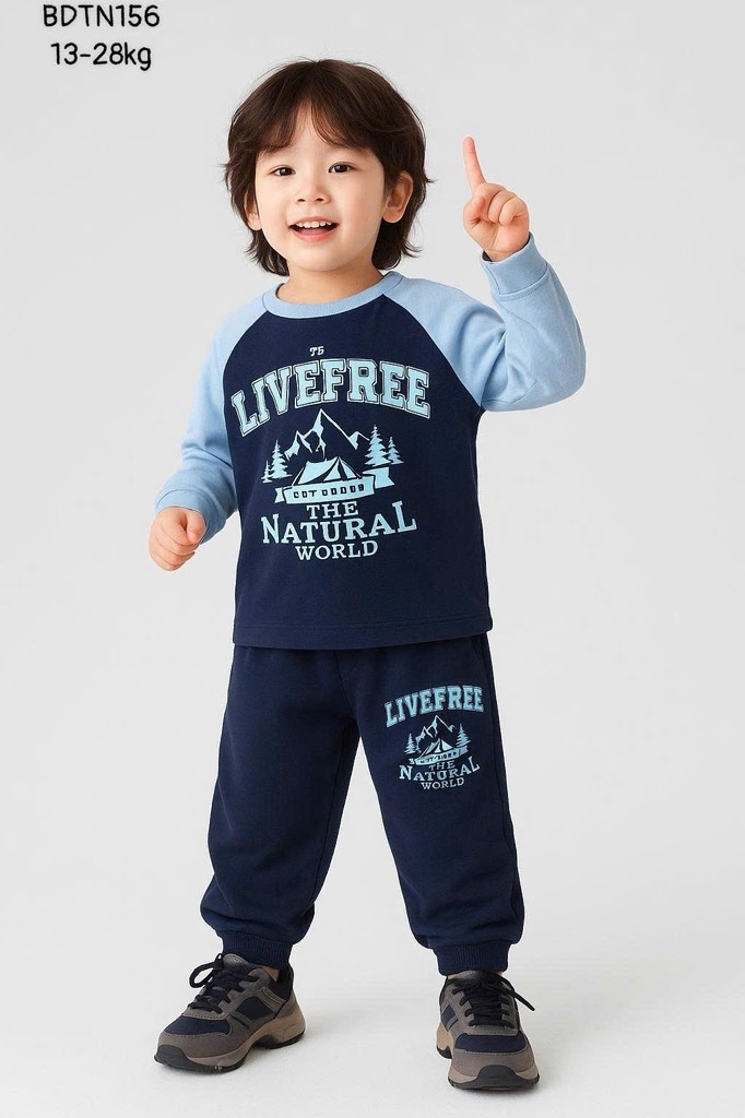 BỘ DÀI THUN COTTON NHÍ BÉ TRAI ĐẠI