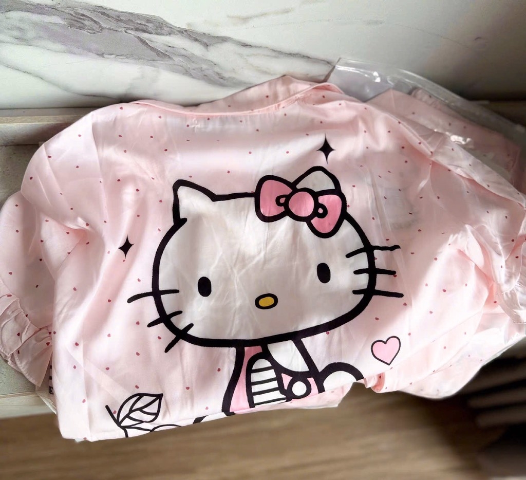 PIZAMA MÈO KITTY HỒNG NỮ