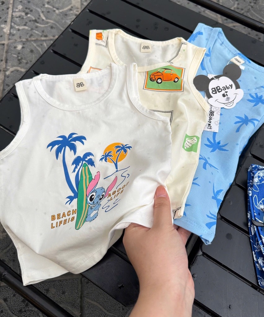 SET 3 BỘ BA LỖ CÂY DỪA BÉ TRAI XẢ 85k)