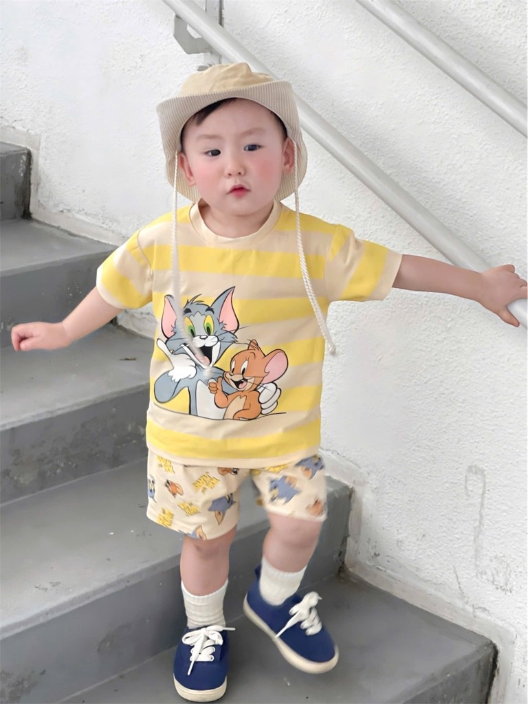 SET 2 BỘ TOM JERRY VÀNG KẺ BÉ TRAI