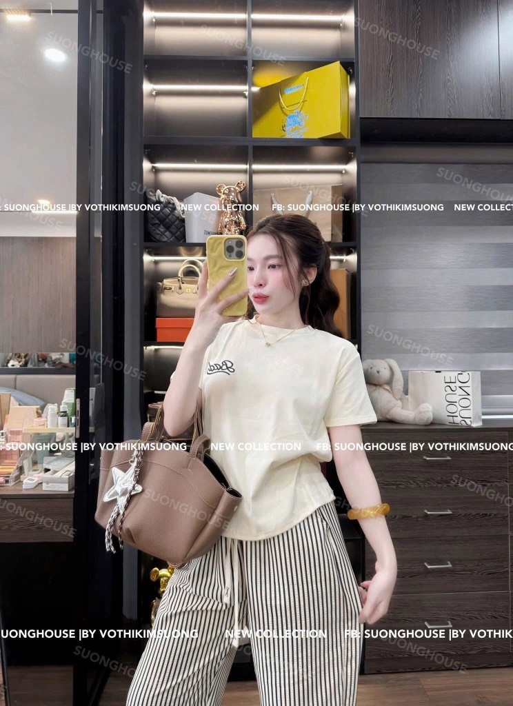 SET ÁO THÊU BAD MIX QUẦN KẺ SỌC