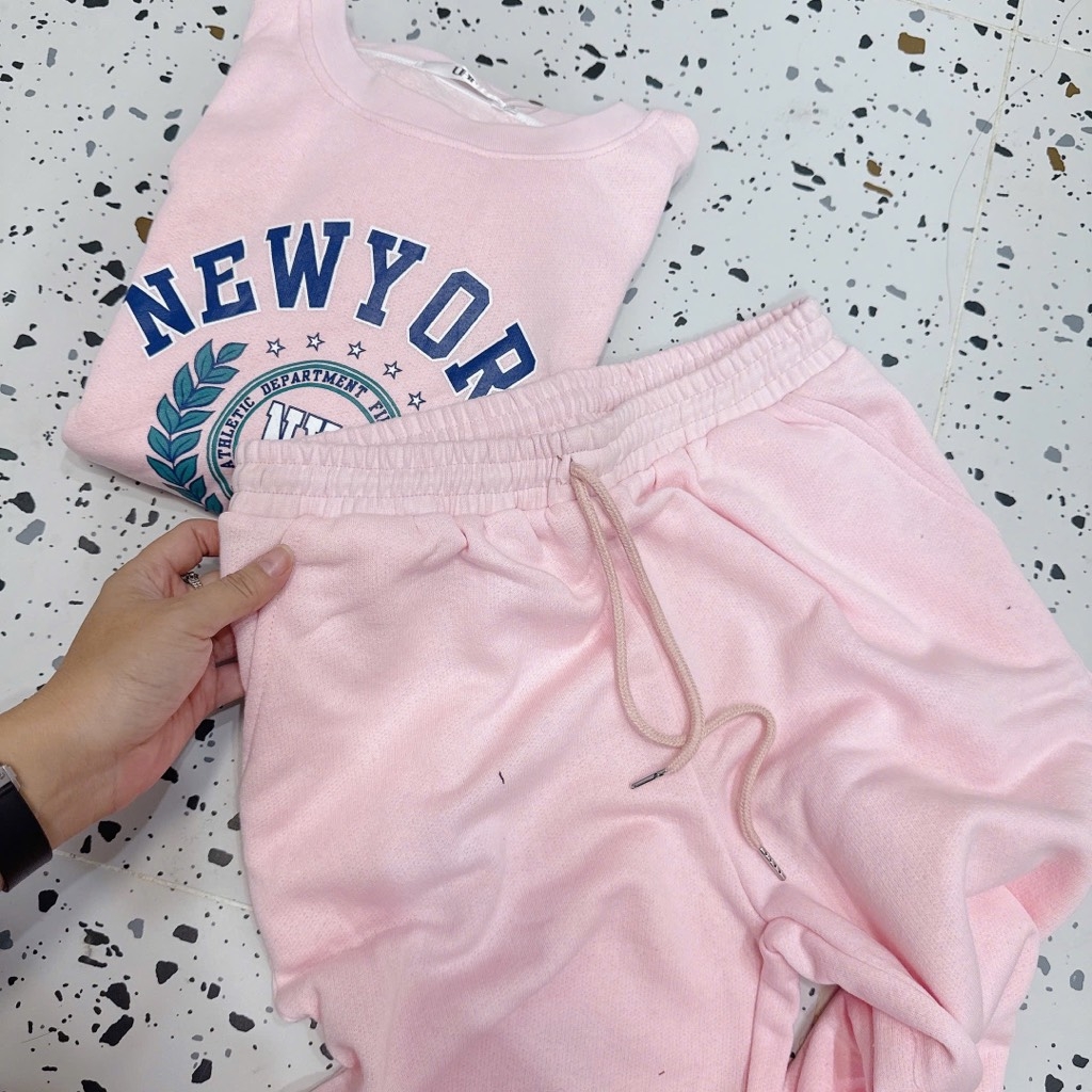 SET BỘ DÀI NỈ DƯ HỒNG NEWYORK NỮ THU ĐÔNG