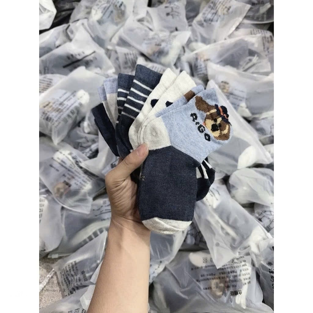 ĐỒ LÓT - SET 10 ĐÔI TẤT COTTON CUTE BÉ TRAI BÉ GÁI