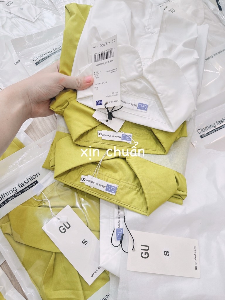 ÁO SƠ MI GU LI XẾP CỔ SEN( XẢ 60k)