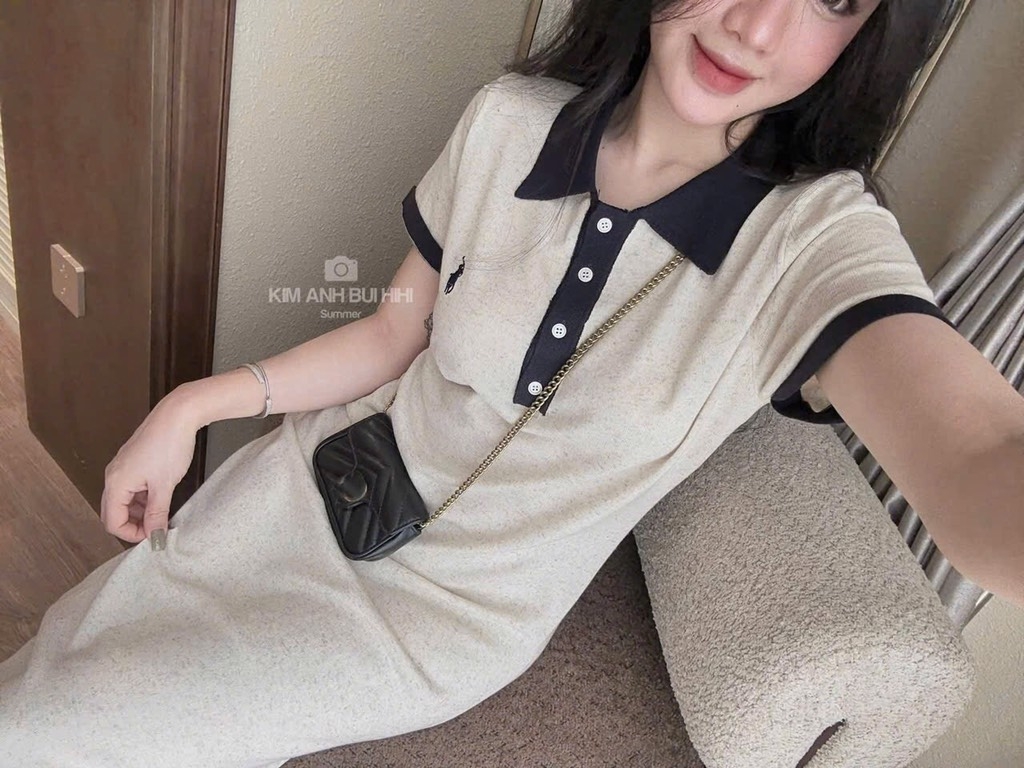 VÁY DÁNG DÀU FORM SUÔNG THÊU NGỰA NỮ