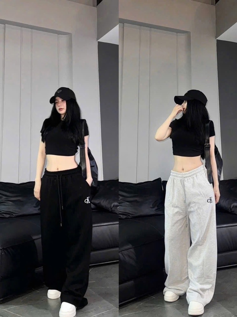 SET 2 QUẦN SUÔNG THÊU CK NỮ