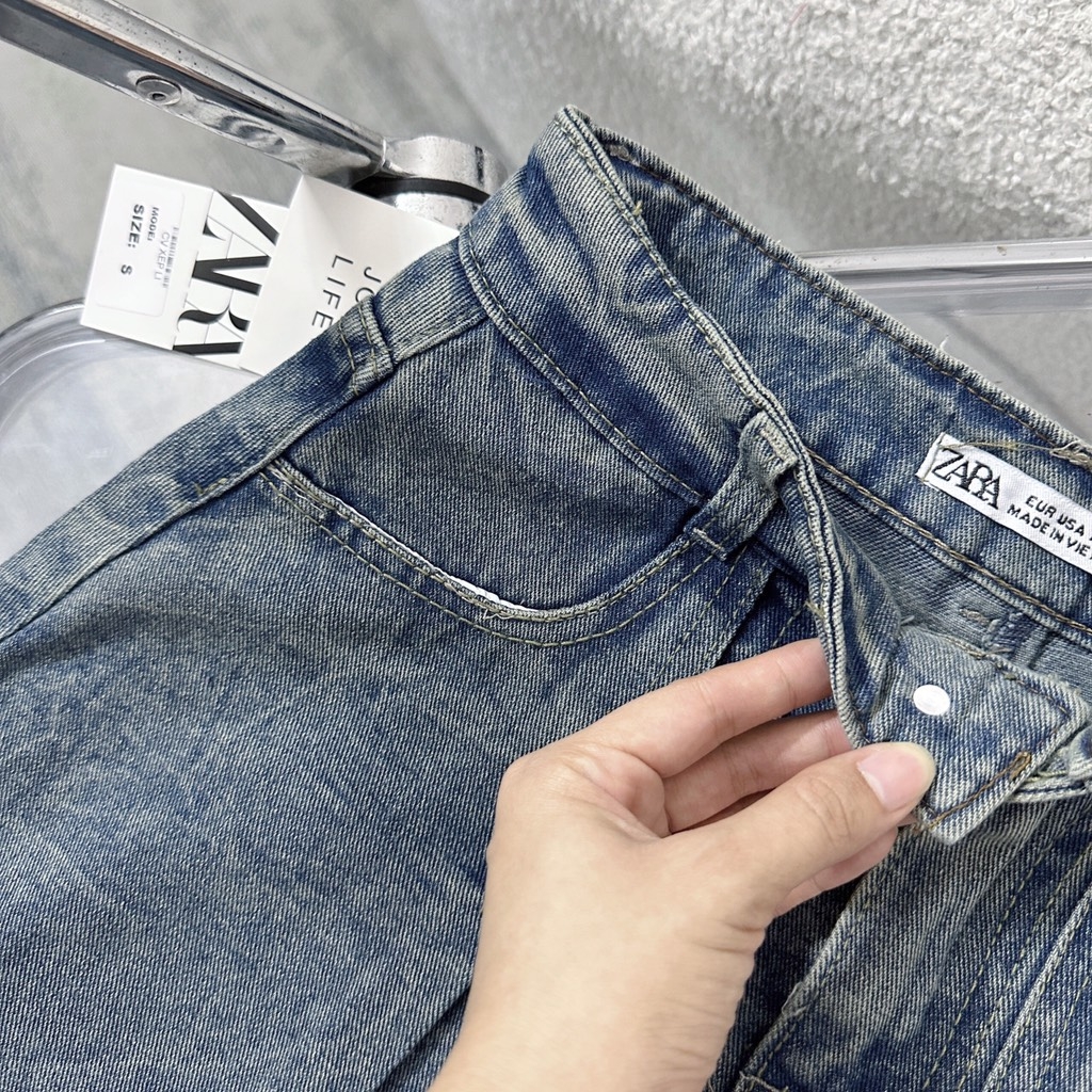 CHÂN VÁY BÒ XẾP LY TRƯỚC SẴN