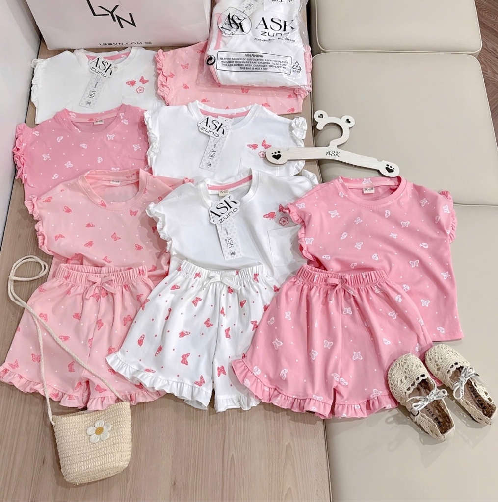 SET 3 BỘ TONE HỒNG BÉ GÁI