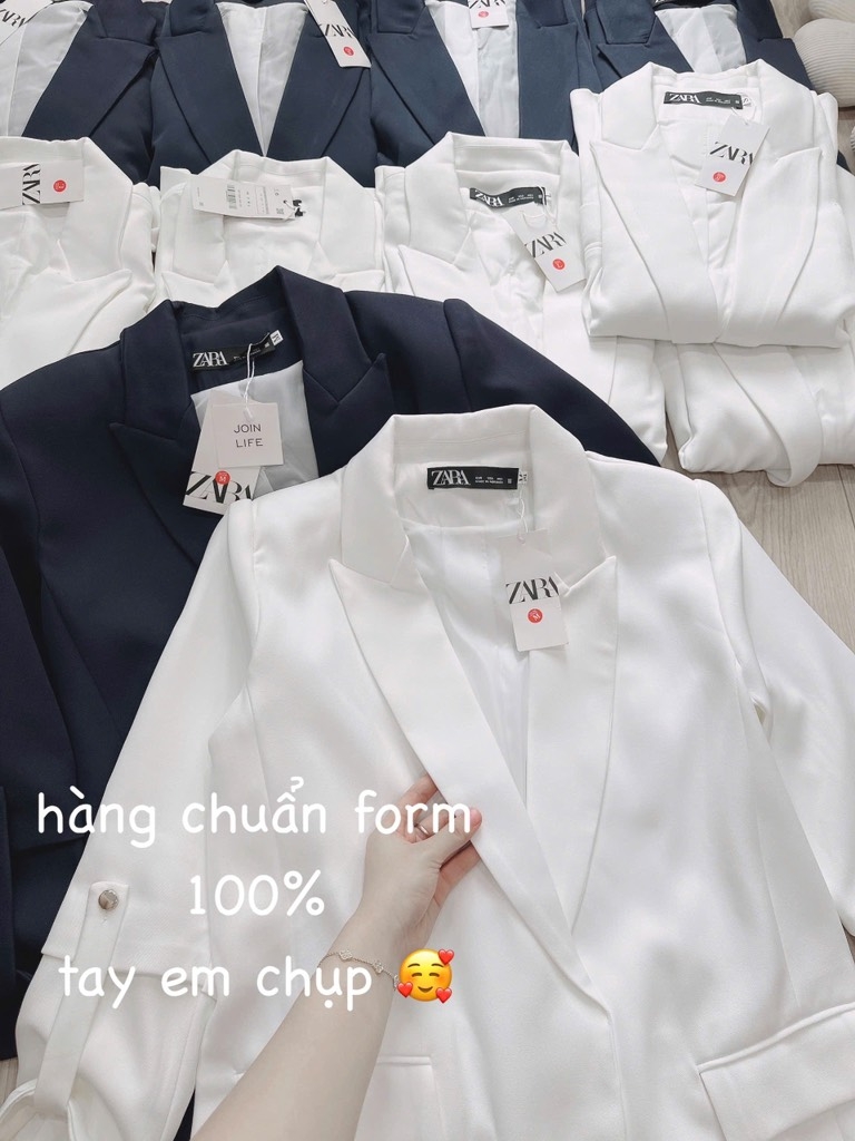 ÁO VEST NỮ TAY XẾP LI ZARA LnH THU ĐÔNG (SALE 170k)
