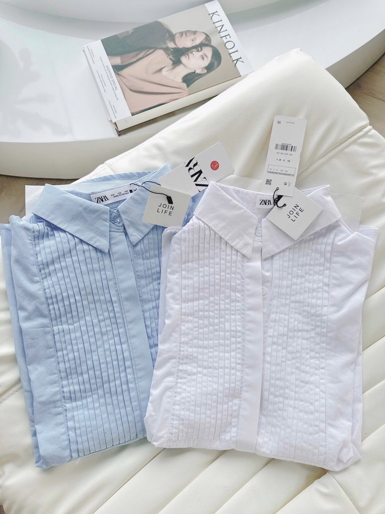 ÁO SƠ MI ZR LI DỌC DÀI TAY NỮ SẴN