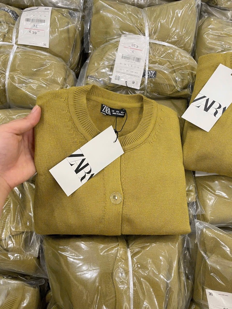 ÁO LEN CADIGAN Z.ARA CỔ TRÒN NỮ