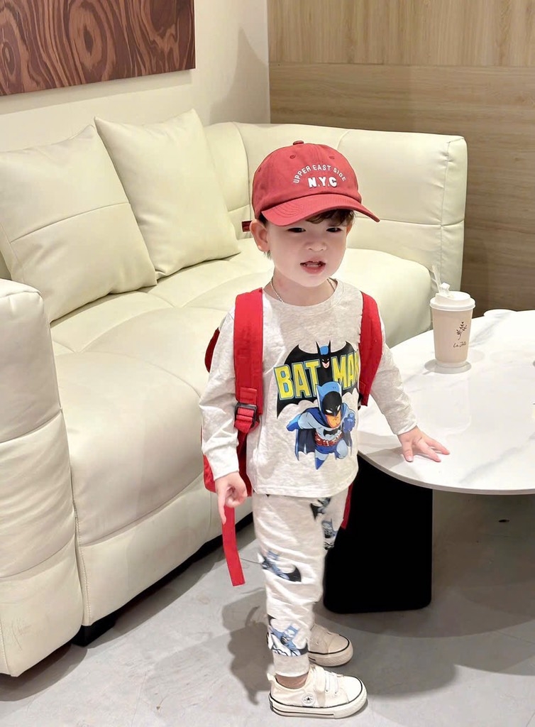 SET 3 BỘ DÀI TAY SPIDERMAN BATMAN BÉ TRAI SẴN