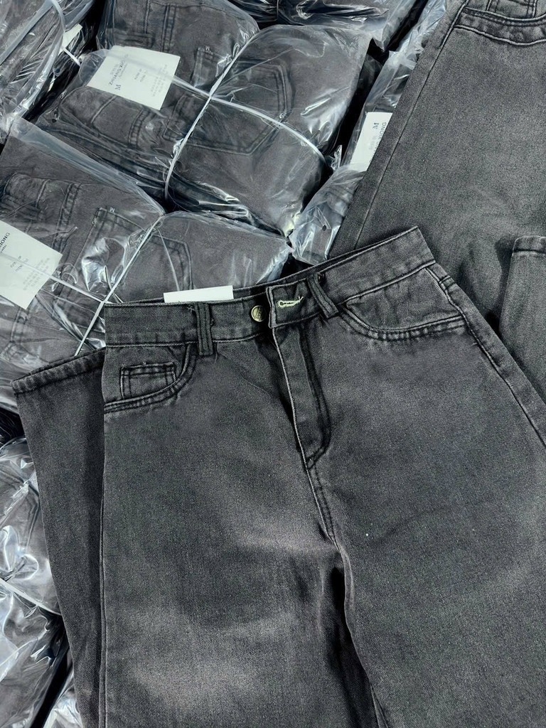 QUẦN JEAN NỮ SUÔNG TRƠN MÀU KHÓI SẴN (SALE 99k)