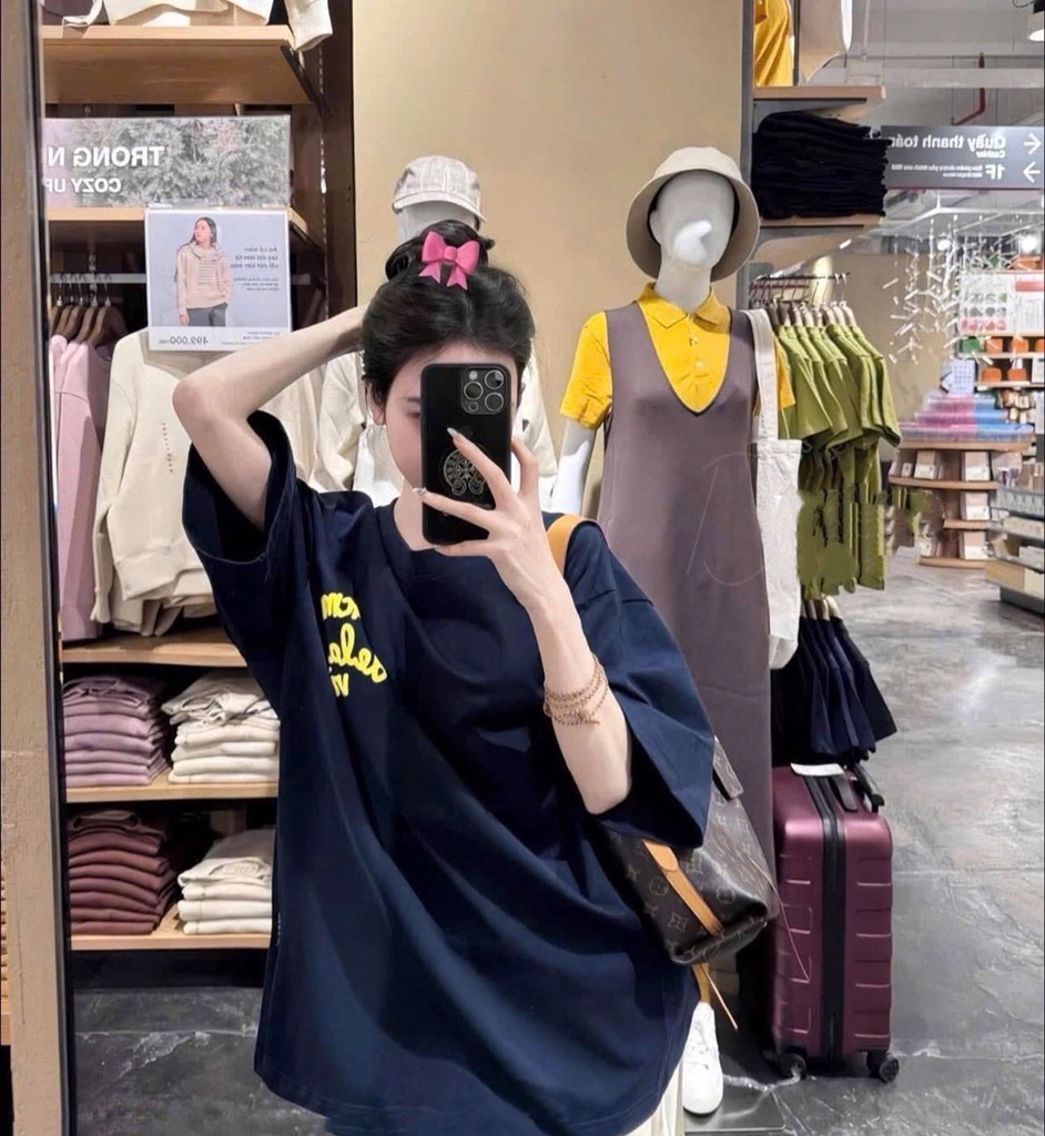 ÁO PHÔNG CỘC ACME XANH THAN MẸ CON