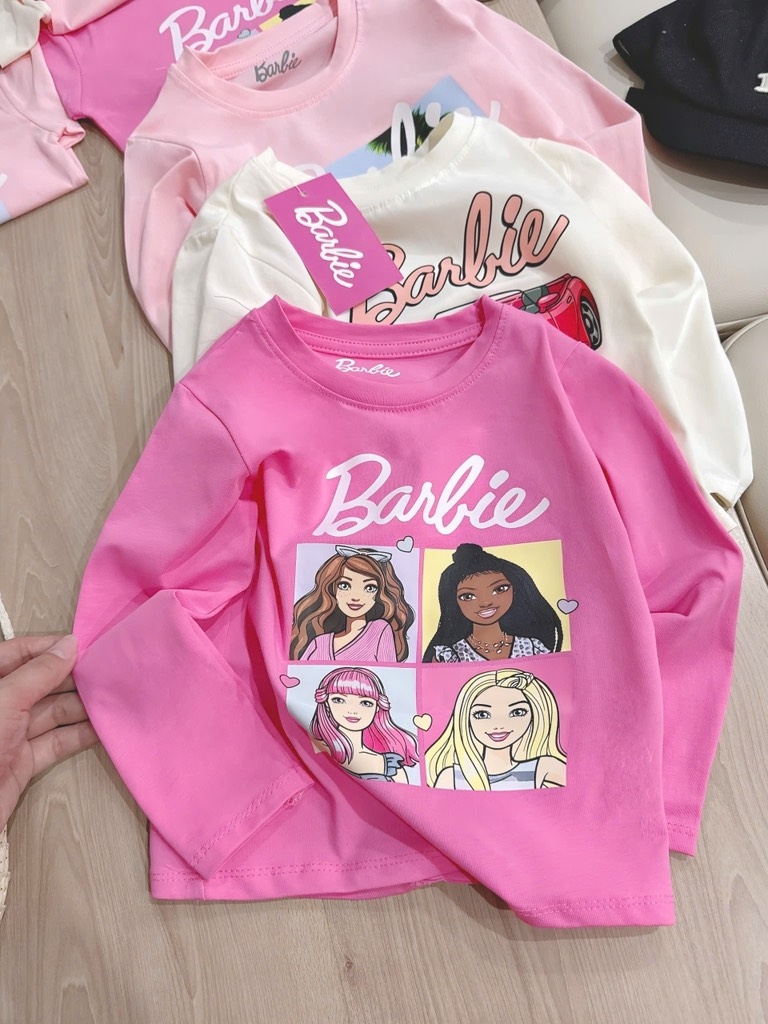SET 3 ÁO DÀI TAY BARBIE BÉ GÁI