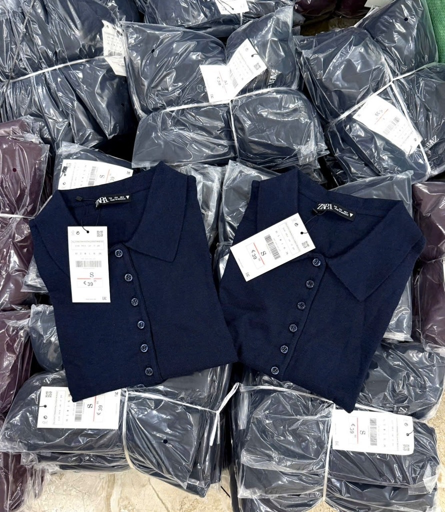 ÁO LEN TRƠN ZÀ ZÁ POLO XANH THAN DÀI TAY NỮ THU ĐÔNG