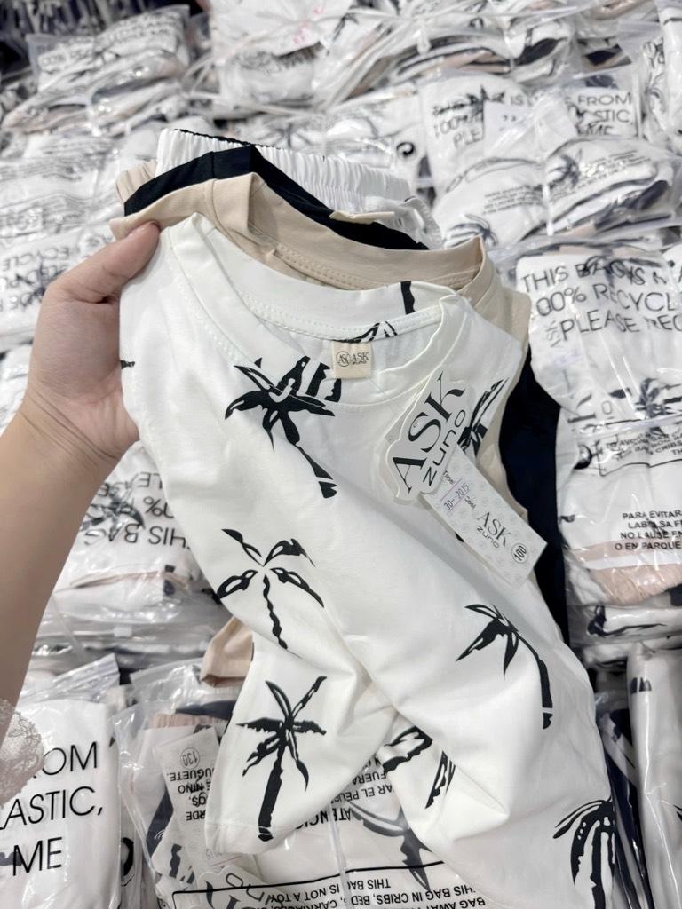 SÉT 3 BỘ COTTON CO GIÃN CÂY DỪA CHO BÉ TRAI (XẢ 119k)