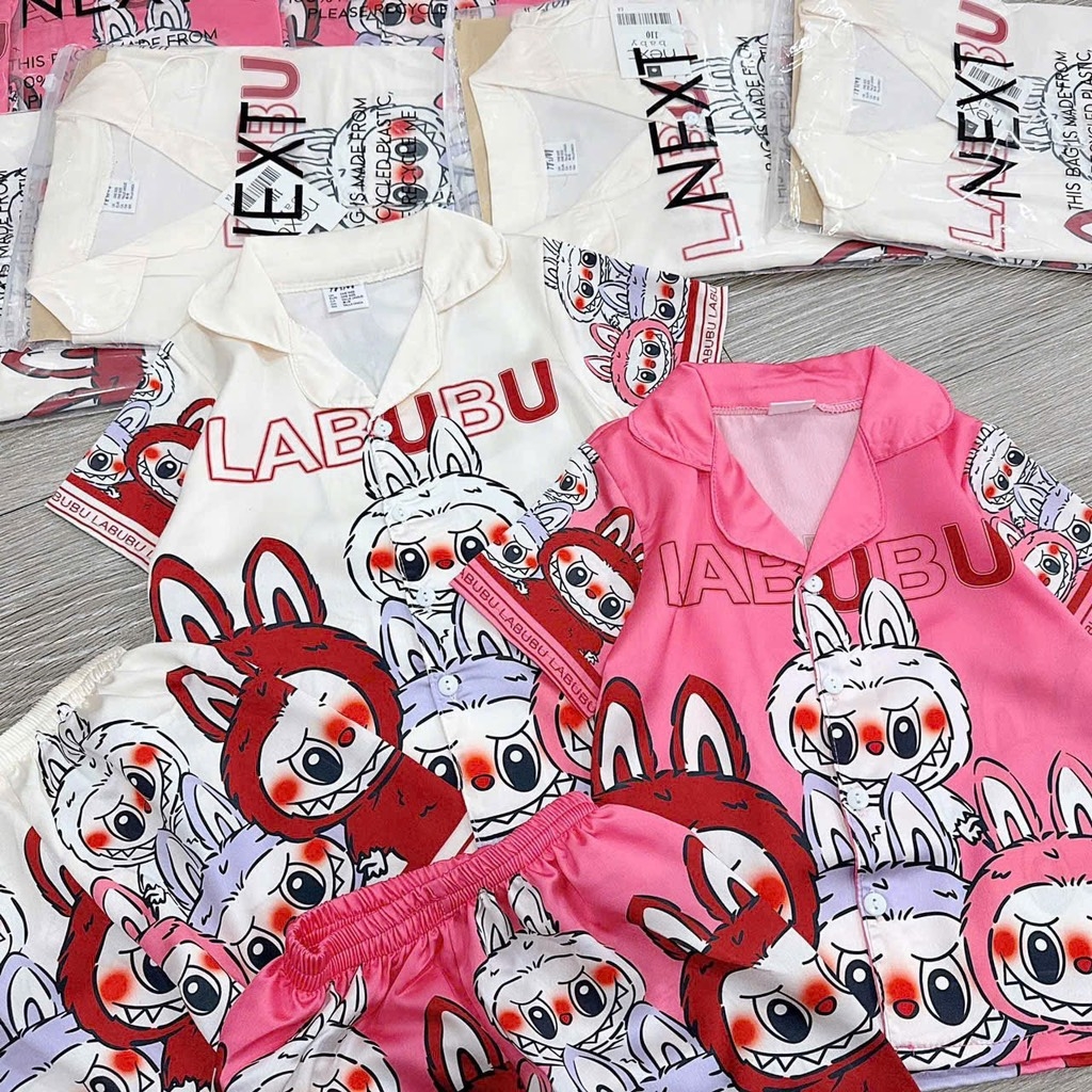 SET 2 BỘ ĐÙI PIZAMA LABUBU BÉ GÁI(XẢ 125k)