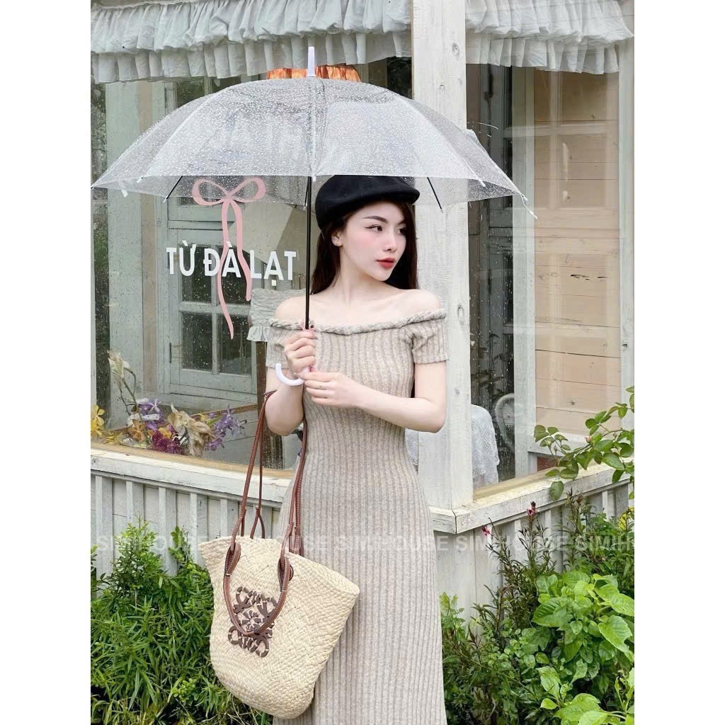 VÁY LEN NỮ THỎ BỆN DÂY DÁNG DÀI NỮ SẴN(SALE 119k)