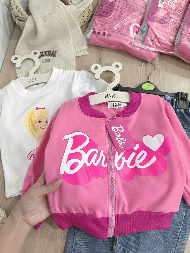 SET DÀI 3 CHI TIẾT BABI HỒNG QUẦN BÒ BÉ GÁI