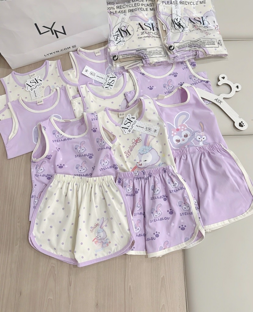 SET 3 BỘ TÍM STELLA LU BÉ GÁI ( xả 99k)