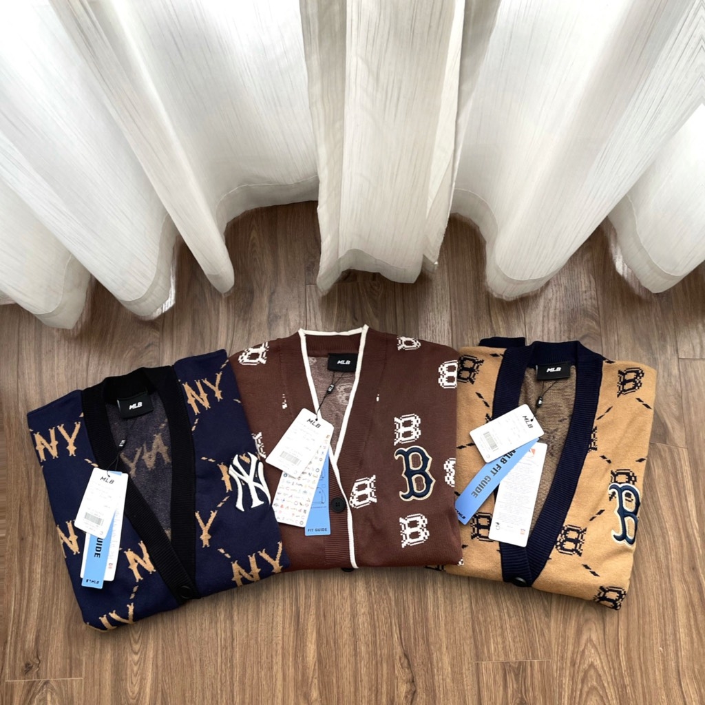 ÁO LEN NỮ CARDIGAN MLB HÀNG TUỒN THU ĐÔNG SẴN( XẢ 150k)
