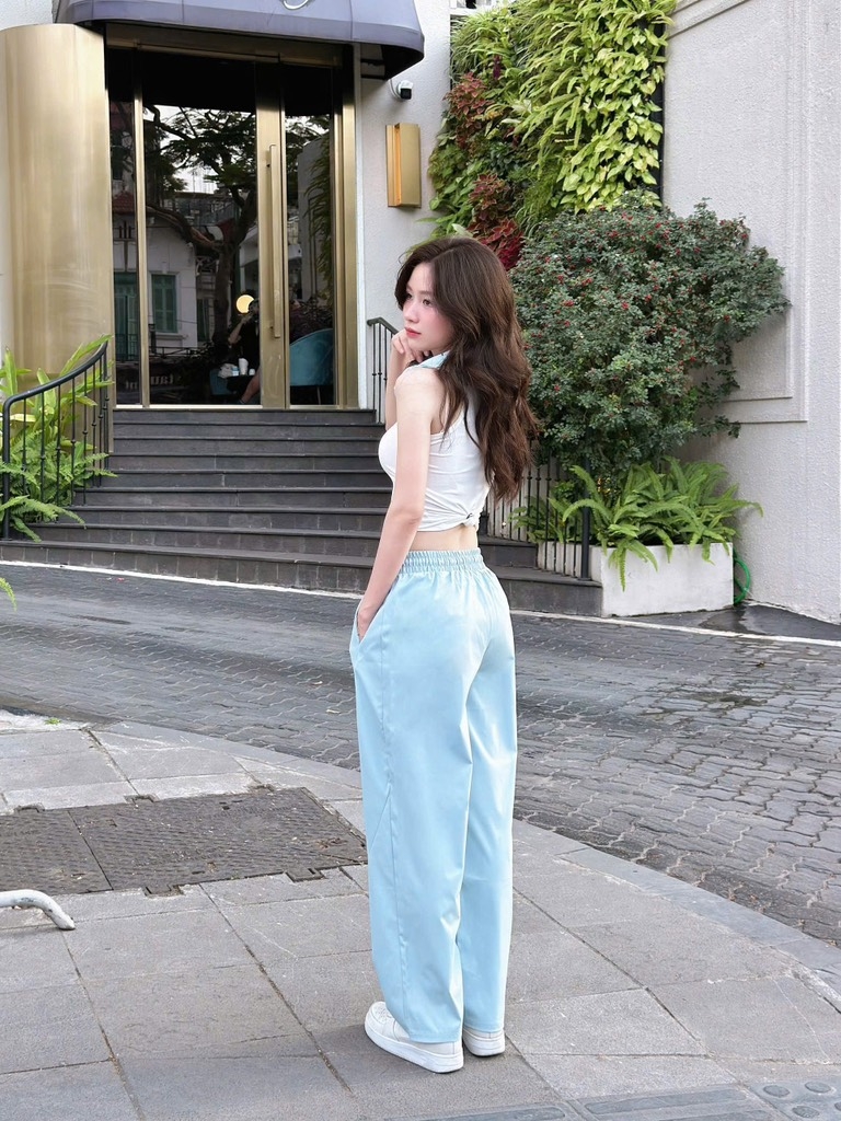 QUẦN SUÔNG BAGGY KAKI LỤA 4M NỮ NEW SẴN