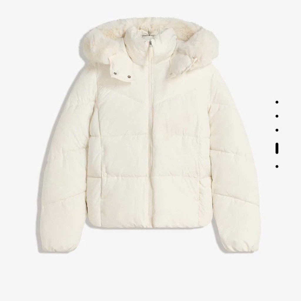 ÁO PHAO BÉO MŨ LÔNG NỮ THU ĐÔNG