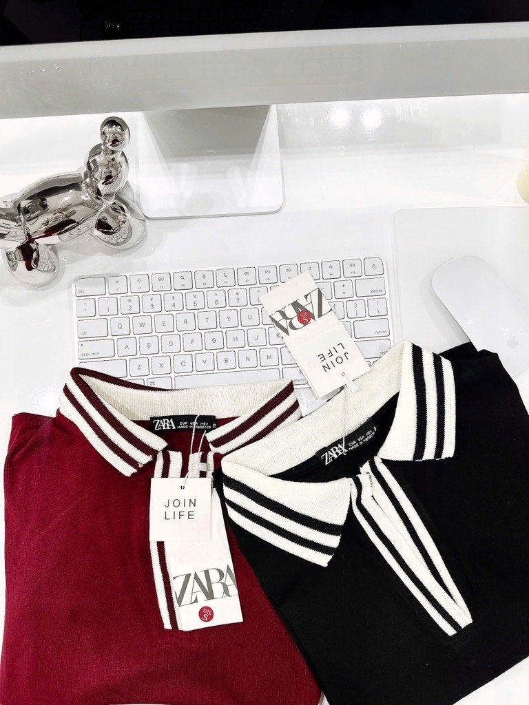ÁO PHÔNG POLO CỔ BẺ BO XỊN NỮ SẴN