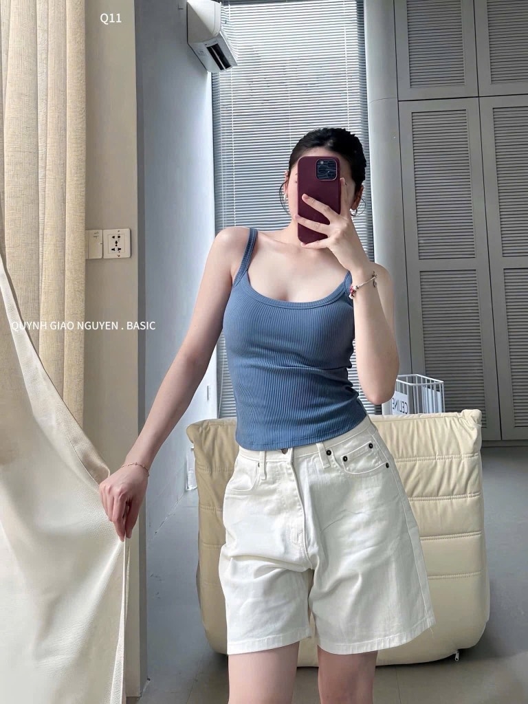 QUẦN NGỐ BÒ NỮ LÌ VAI MÀU KEM XỊN XÒO SẴN
