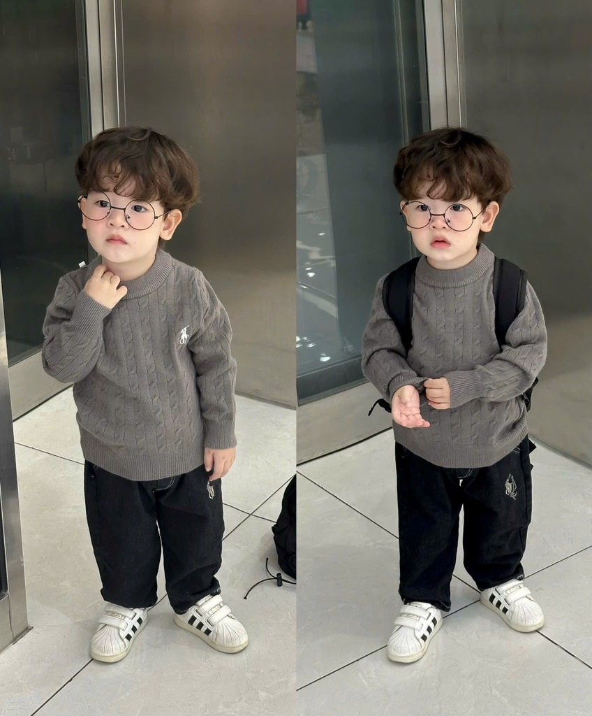 ÁO LEN THÊU NGỰA BÉ TRAI