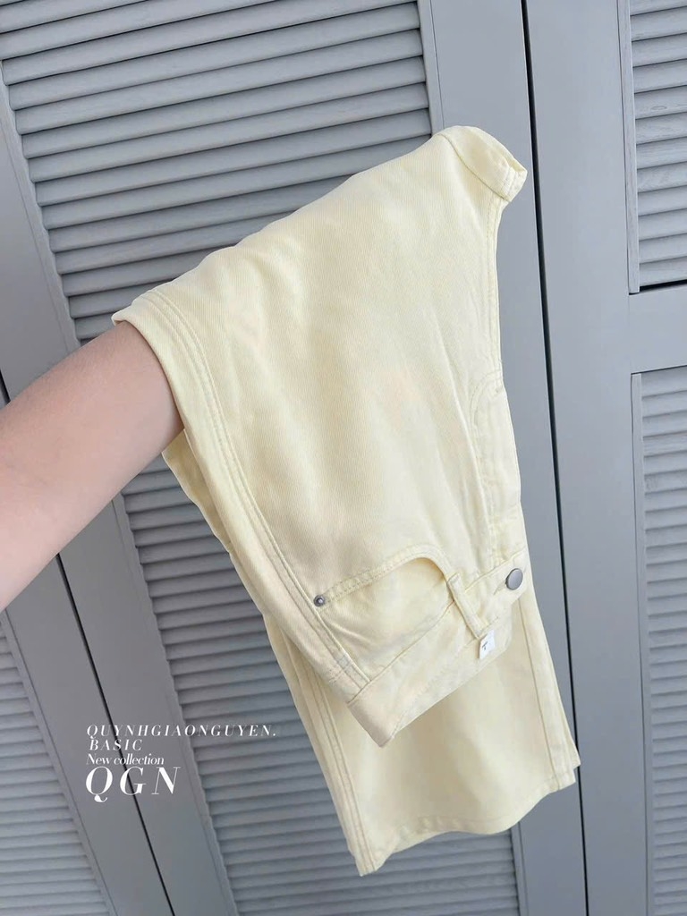 QUẦN BÒ NỮ SUÔNG MÀU KEM TÚI HỘP
