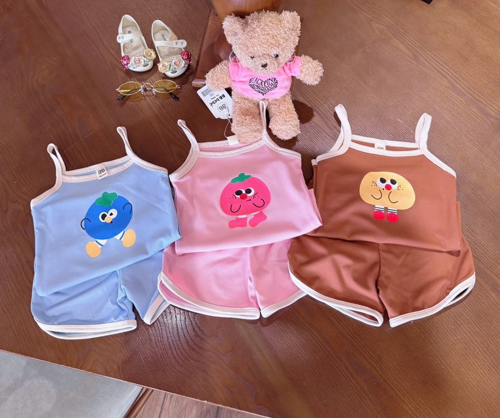 SET 3 BỘ 2 DÂY NÂU HỒNG XANH BÉ GÁI SẴN(XẢ 95k)